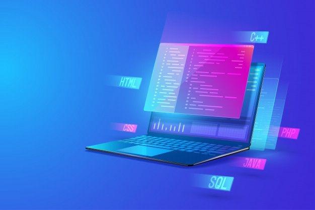 Mobile app development process showing collaborative team environment